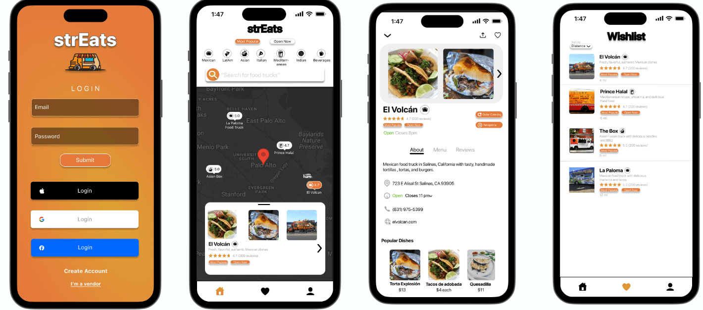 strEats app flow